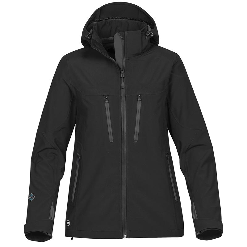 Women's Patrol technical softshell jacket - Black/ Carbon S